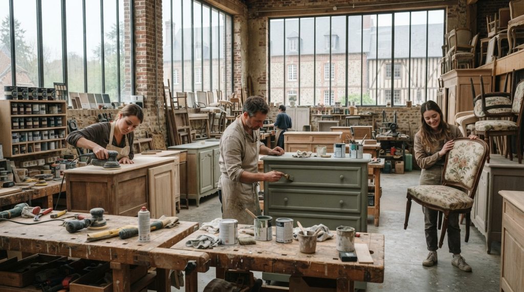 en seine-maritime, une entreprise spécialisée dans le relooking de meubles connaît un bel essor et séduit une clientèle toujours plus nombreuse.