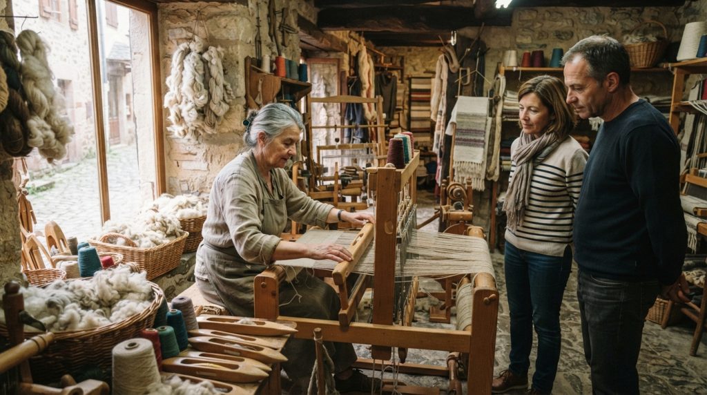 partez une semaine à la rencontre des savoir-faire locaux : découvrez le travail de la laine, la poterie, la culture du safran et la fabrication du whisky.